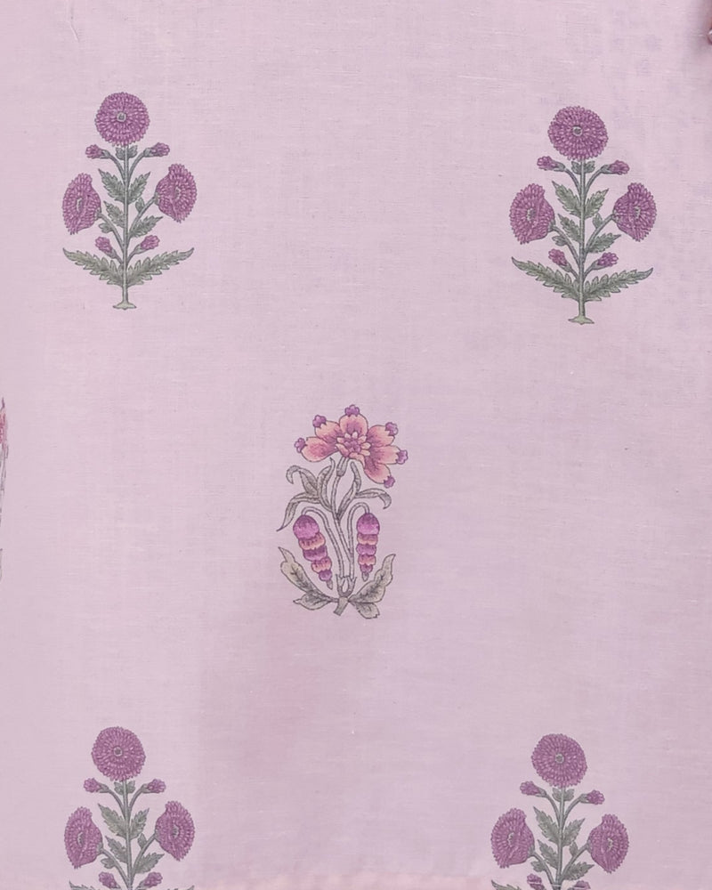 Women Pink Floral Printed Kurta With Pant