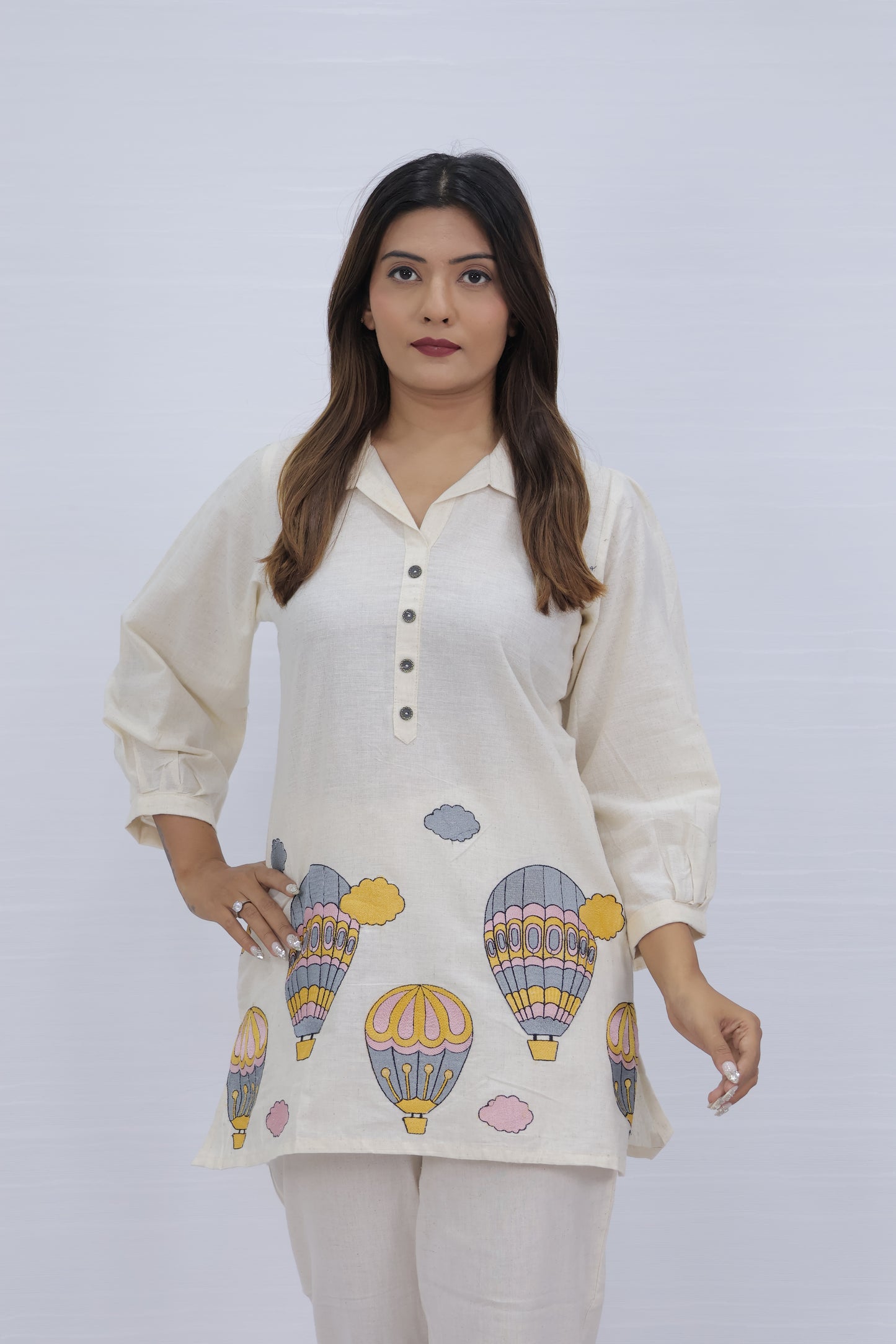 Tulsi Creamy Dreamscape Tunic