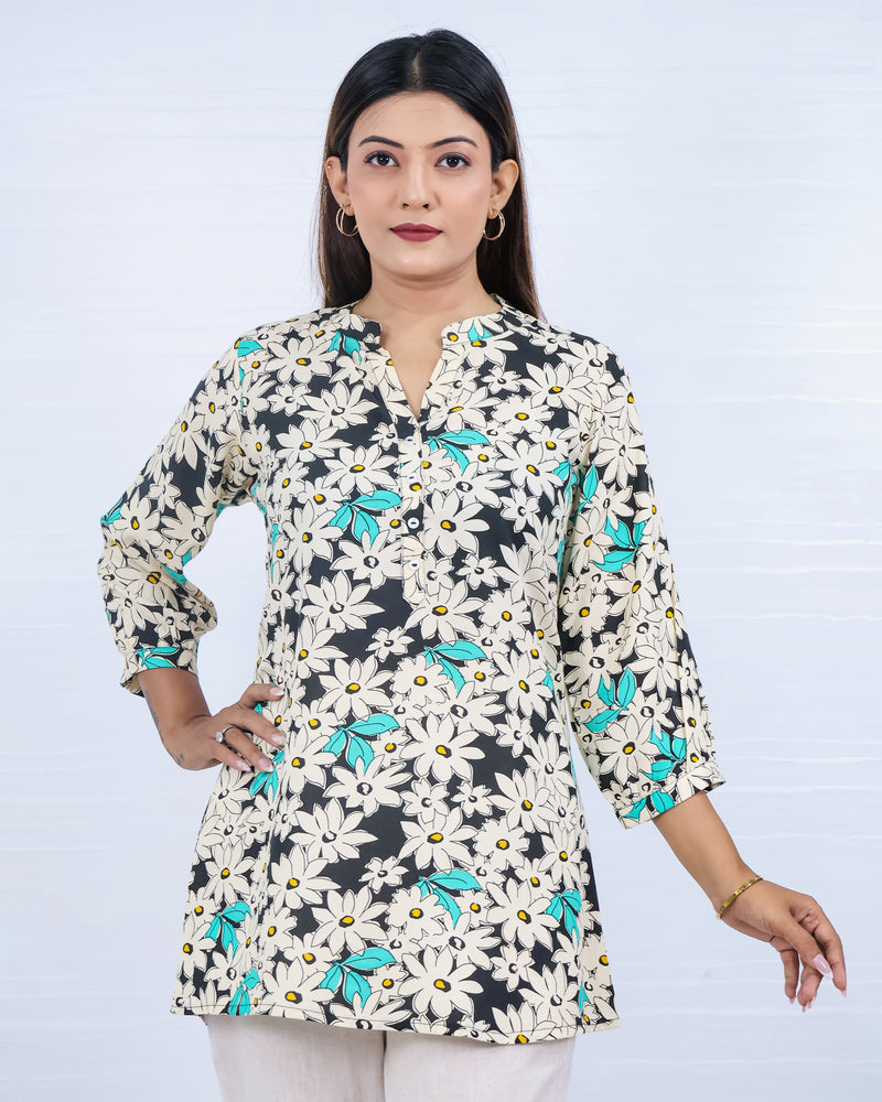 Women Floral Print Relaxed Fit Top