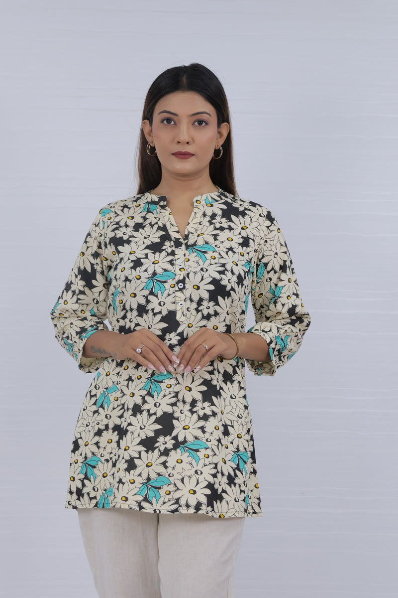Women Floral Print Relaxed Fit Top