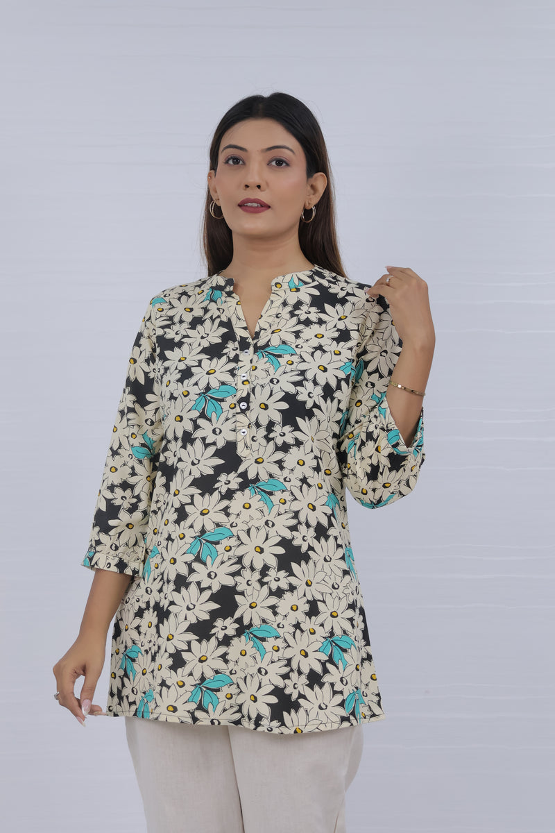 Women Floral Print Relaxed Fit Top
