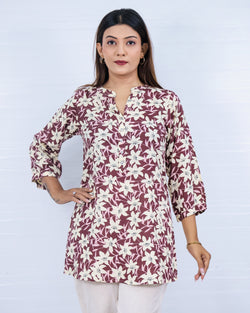 Women Floral Print Relaxed Fit Top