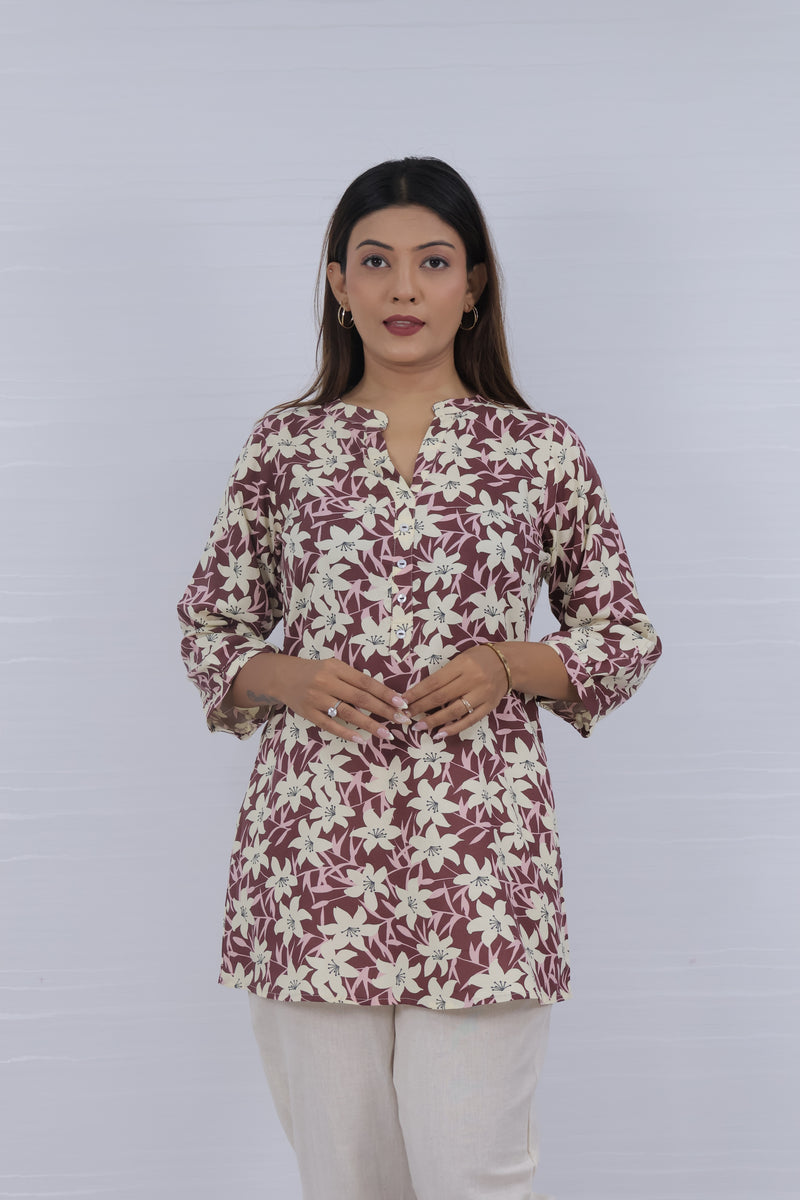 Women Floral Print Relaxed Fit Top